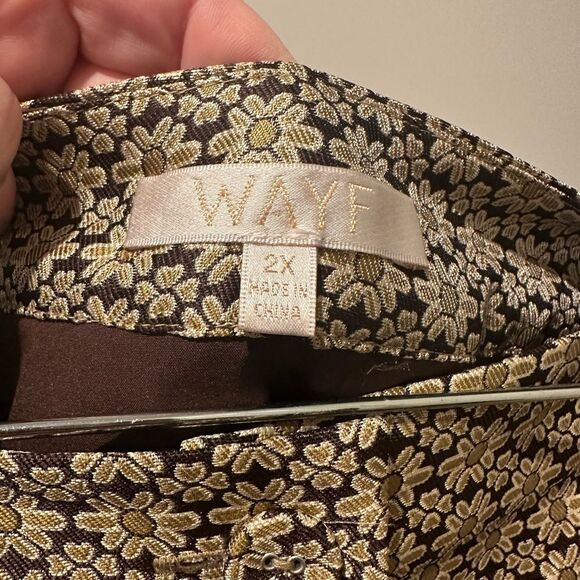 WAYF Finn and Pelham Metallic Floral Jacket and Skirt Set - Picture 2 of 6